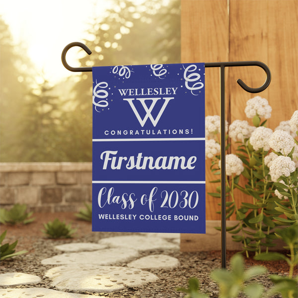 Personalized Wellesley 2030 Yard Flag