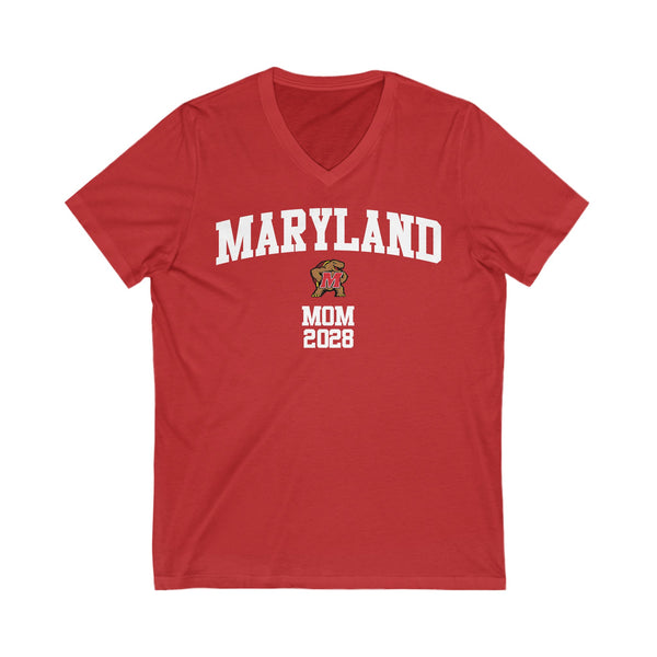 Maryland Class of 2028 MOM V-Neck Tee