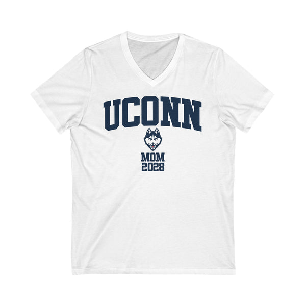UConn Class of 2028 MOM V-Neck Tee