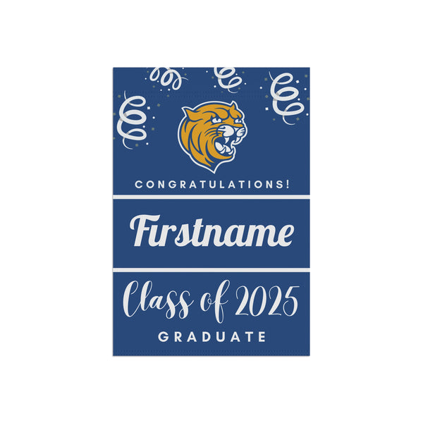 Personalized JWU 2025 Graduate Yard Flag