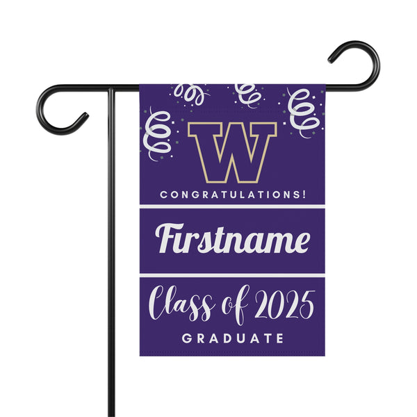 Personalized Washington 2025 Graduate Yard Flag