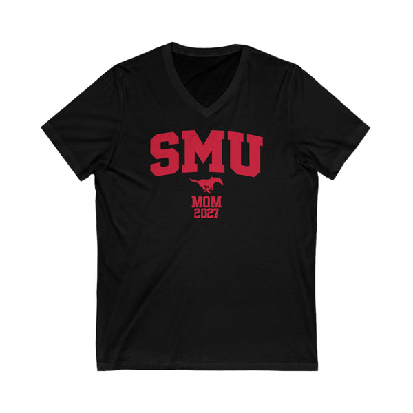 SMU Class of 2027 MOM V-Neck Tee
