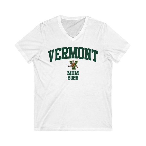 Vermont Class of 2028 MOM V-Neck Tee