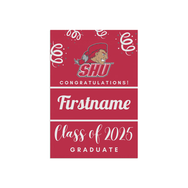 Personalized SHU 2025 Graduate Yard Flag