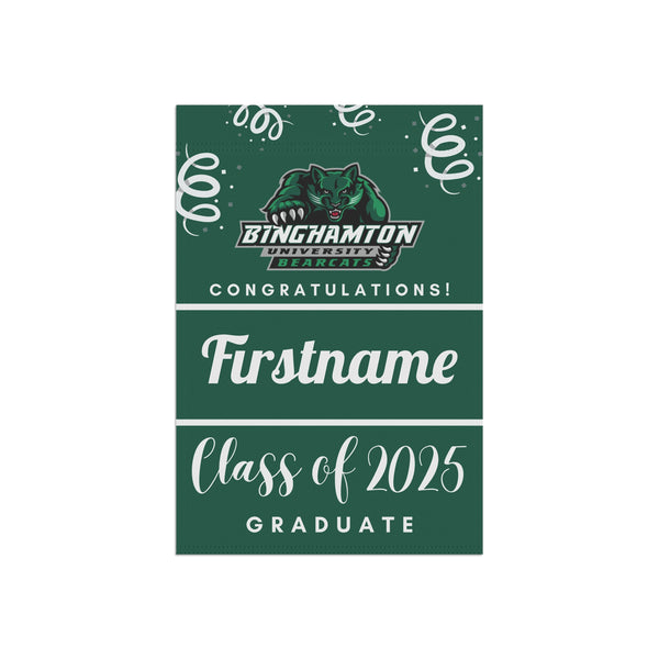 Personalized Binghamton 2025 Graduate Yard Flag