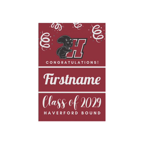 Personalized Haverford 2029 Yard Flag