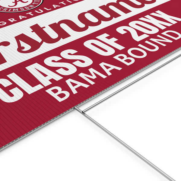 Personalized Alabama Bound Yard Sign