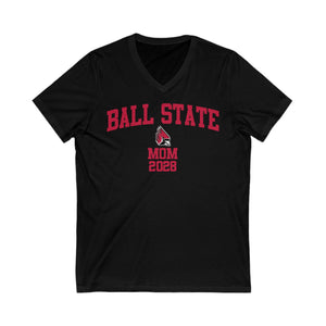 Ball State Class of 2028 MOM V-Neck Tee