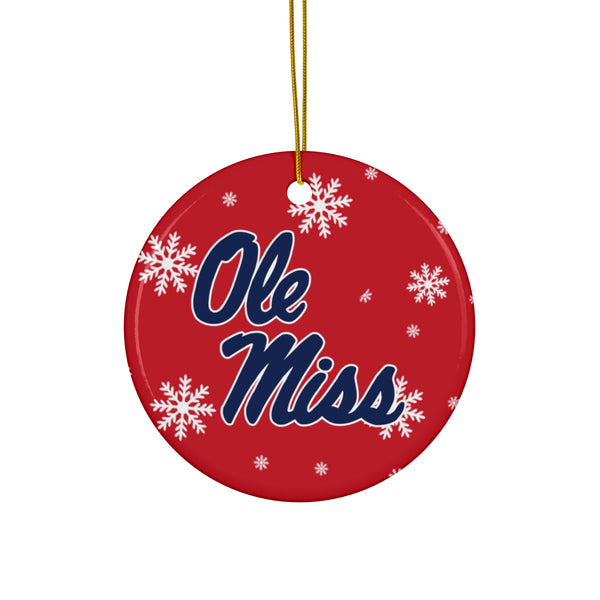 Ole Miss Ceramic Ornaments