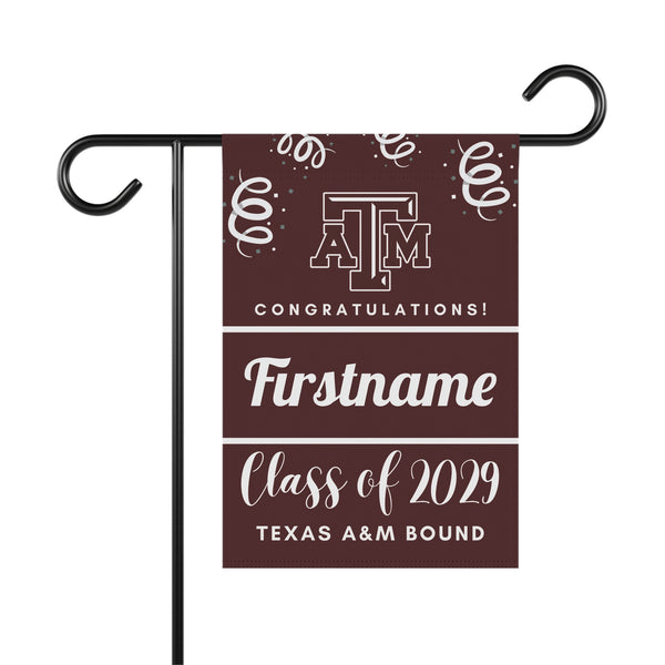 Personalized TAMU 2029 Yard Flag