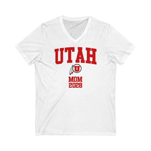 Utah Class of 2028 MOM V-Neck Tee
