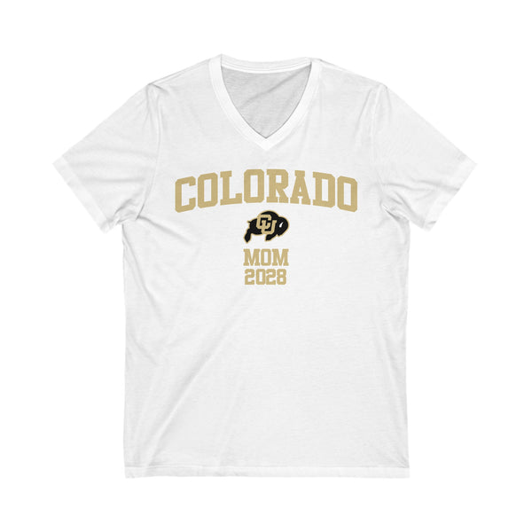 CU Boulder Class of 2028 MOM V-Neck Tee