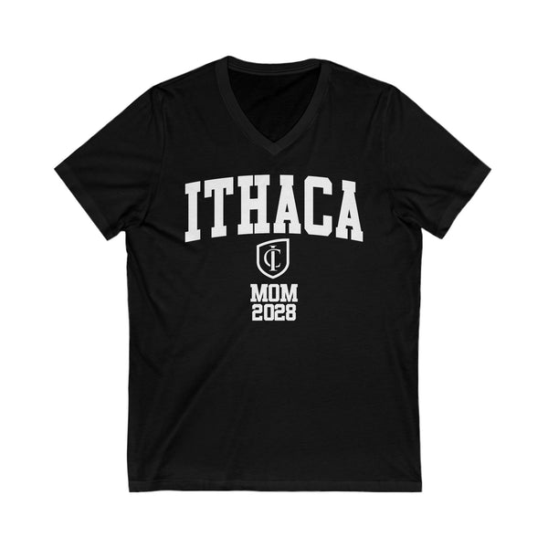 Ithaca College Class of 2028 MOM V-Neck Tee