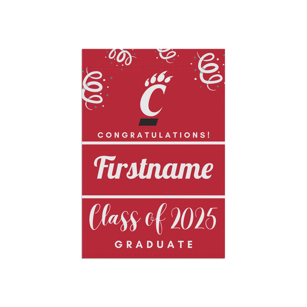 Personalized Cincinnati 2025 Graduate Yard Flag