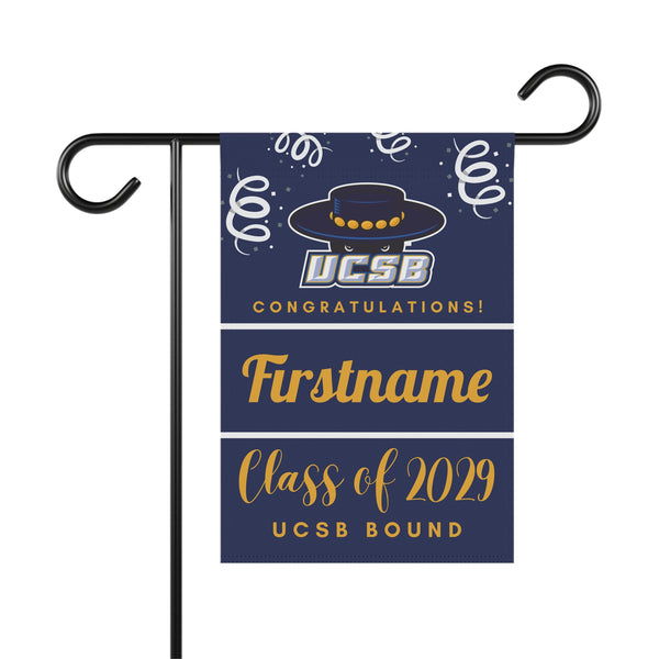 Personalized UCSB 2029 Yard Flag