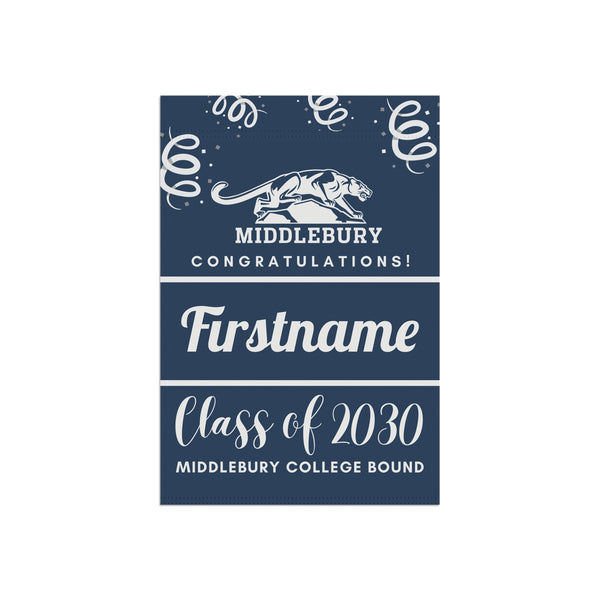 Personalized Middleburry 2030 Yard Flag
