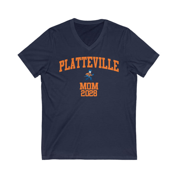 UW Platteville Class of 2028 MOM V-Neck Tee