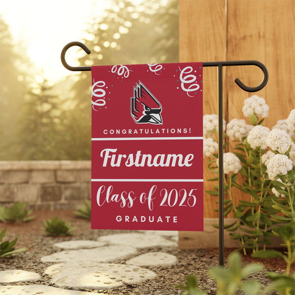 Personalized Ball State 2025 Graduate Yard Flag
