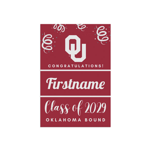 Personalized Oklahoma 2029 Yard Flag