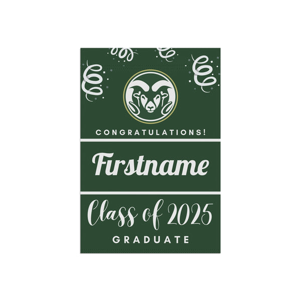 Personalized CSU 2025 Graduate Yard Flag
