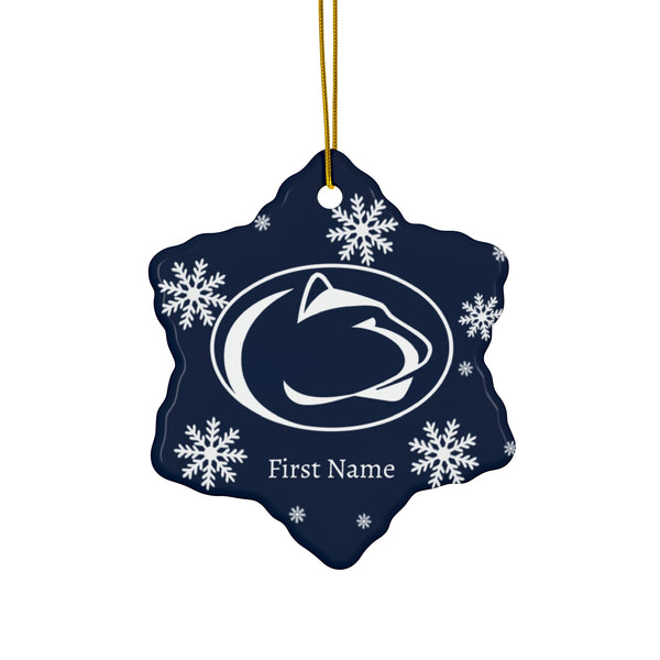 Personalized PSU Ceramic Ornament