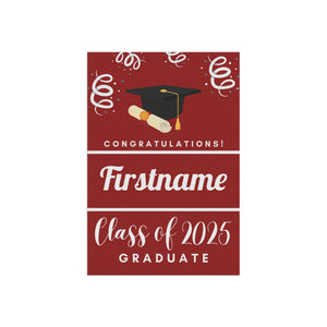 Personalized 2025 Graduate Yard Flag