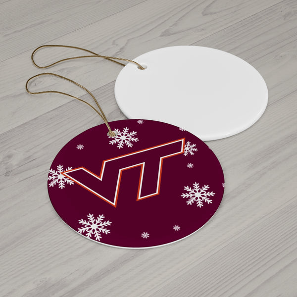 Virginia Tech Ceramic Ornaments