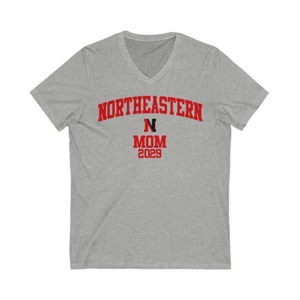 Northeastern 2029 MOM V-Neck Tee