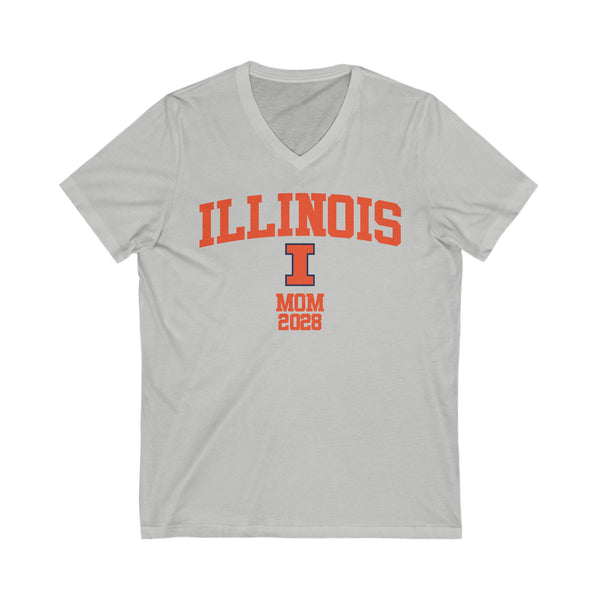 UIUC Class of 2028 MOM V-Neck Tee