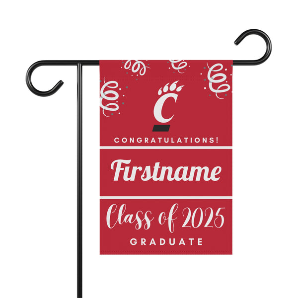 Personalized Cincinnati 2025 Graduate Yard Flag