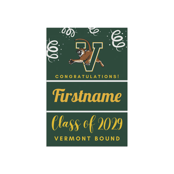 Personalized UVM 2029 Yard Flag