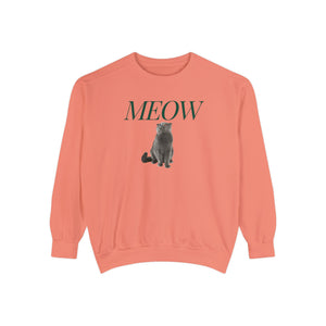 Meow Cat Comfort Colors Sweatshirt