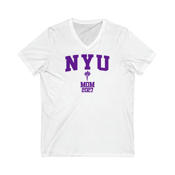 NYU Class of 2027 MOM V-Neck Tee