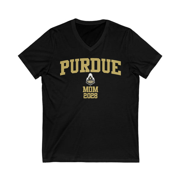 Purdue Class of 2028 MOM V-Neck Tee