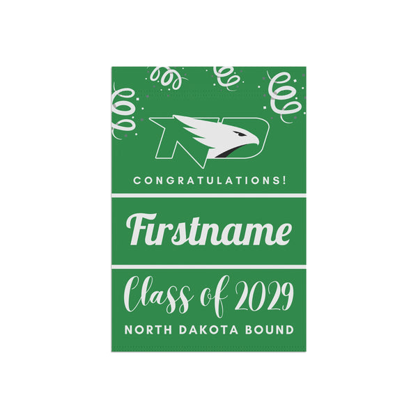 Personalized UND 2029 Yard Flag
