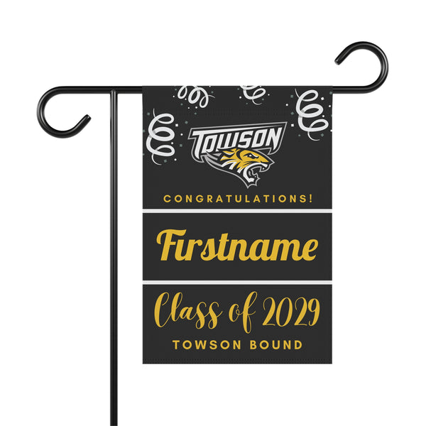 Personalized Towson 2029 Yard Flag