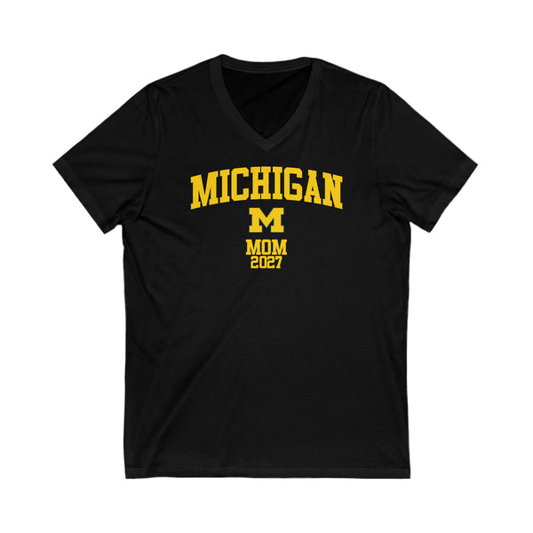 Michigan Class of 2027 MOM V-Neck Tee