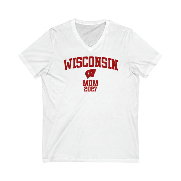 UW Madison Class of 2027 MOM V-Neck Tee