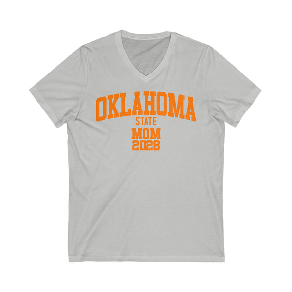 OK State Class of 2028 MOM V-Neck Tee