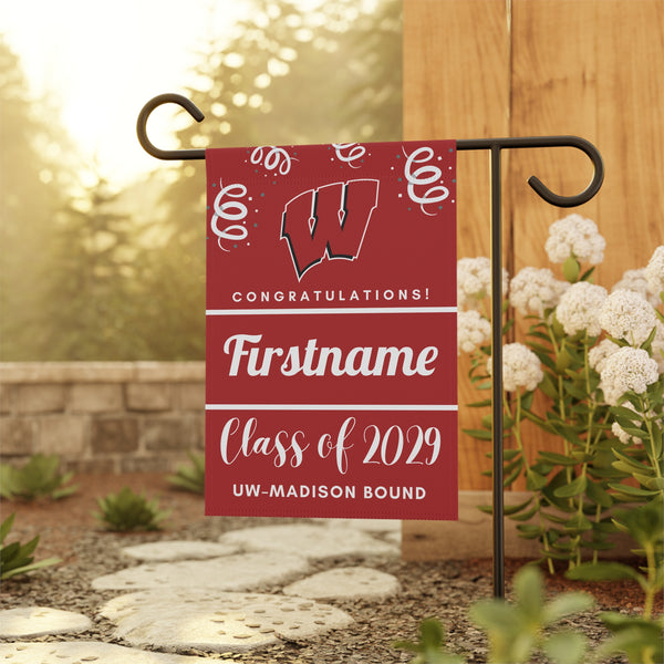 Personalized UW Madison 2029 Yard Flag