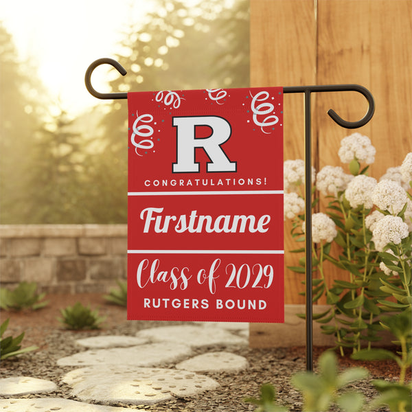 Personalized Rutgers 2029 Yard Flag