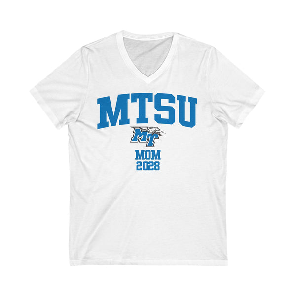 MTSU Class of 2028 MOM V-Neck Tee