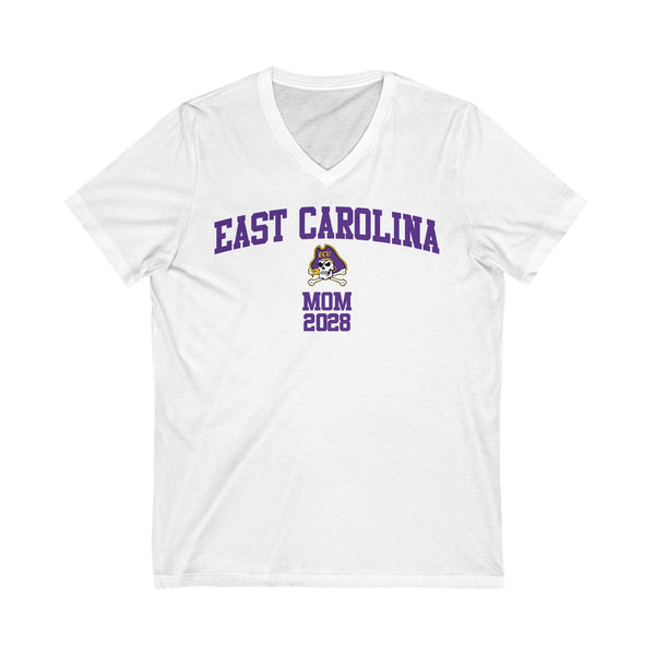 ECU Class of 2028 MOM V-Neck Tee