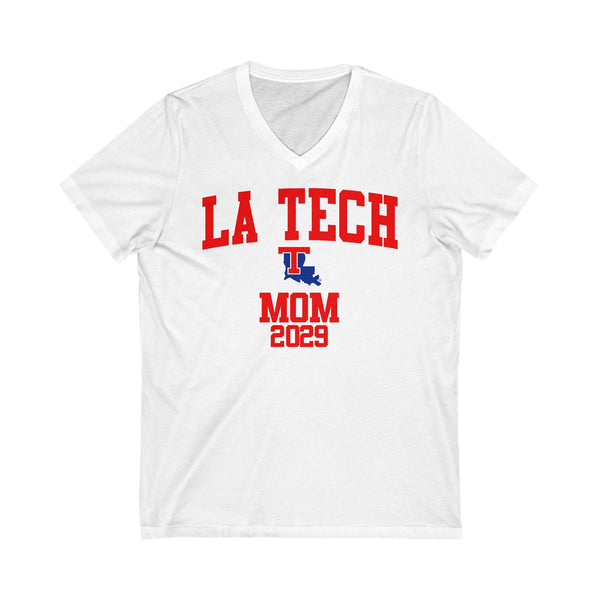 LA Tech 2029 MOM V-Neck Tee