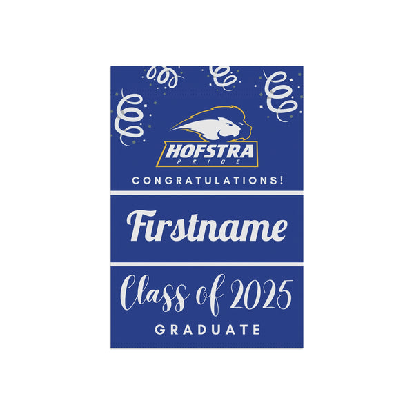 Personalized Hofstra 2025 Graduate Yard Flag