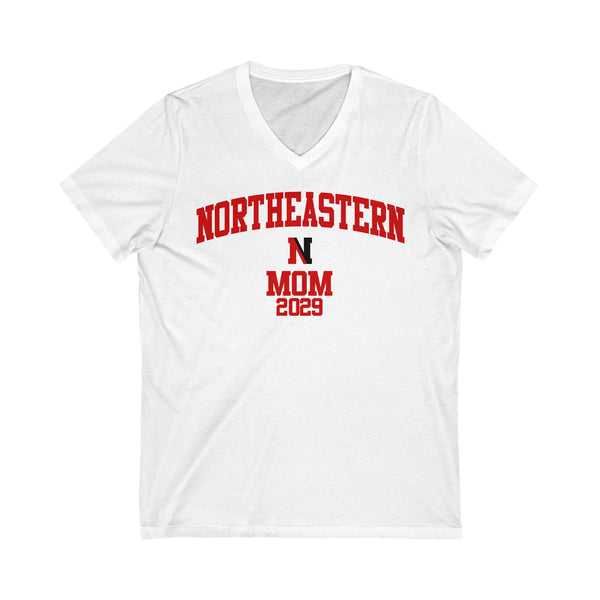 Northeastern 2029 MOM V-Neck Tee