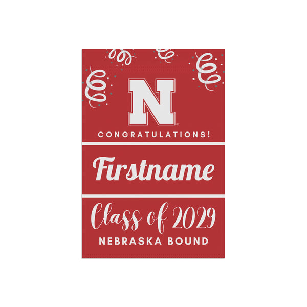 Personalized UNL 2029 Yard Flag