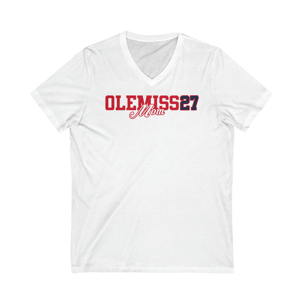 Ole Miss 27 MOM V-Neck Tee