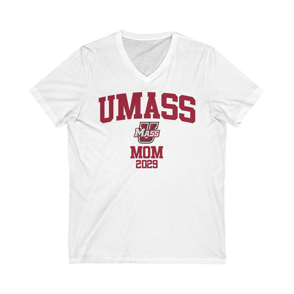UMass Amherst 2029 MOM V-Neck Tee