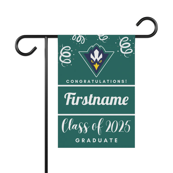 Personalized UNCW 2025 Graduate Yard Flag